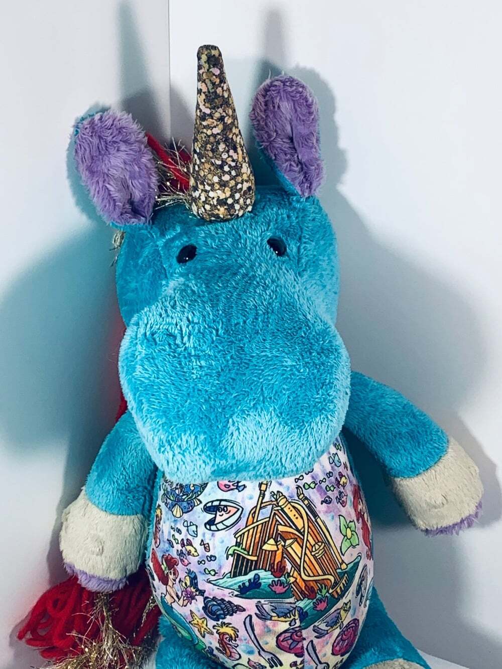 Blue Unicorn Disney Ariel Plush